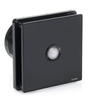 STERR BFS100P-B - 100 mm Kylpyhuoneen Poistotuuletin, Liiketunnistin, 90 m³/h, Musta