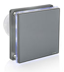 STERR BFS100LT-G - 100 mm Kylpyhuoneen Poistotuuletin, LED + Ajastin, 90 m³/h, Harmaa