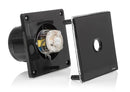 STERR BFS100LP-B - 100 mm Kylpyhuoneen Poistotuuletin, LED + Liiketunnistin, 90 m³/h, Musta