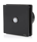 STERR BFS100P-B - 100 mm Kylpyhuoneen Poistotuuletin, Liiketunnistin, 90 m³/h, Musta