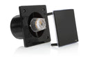 STERR BFS125LT-B - 125 mm Kylpyhuoneen Poistotuuletin, LED + Ajastin, 160 m³/h, Musta