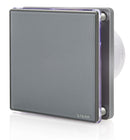 STERR BFS100LT-G - 100 mm Kylpyhuoneen Poistotuuletin, LED + Ajastin, 90 m³/h, Harmaa
