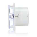 STERR BFS150LT - 150 mm Kylpyhuoneen Poistotuuletin, LED + Ajastin, 250 m³/h, Valkoinen