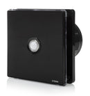 STERR BFS100LP-B - 100 mm Kylpyhuoneen Poistotuuletin, LED + Liiketunnistin, 90 m³/h, Musta