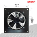 STERR AXF350B - 350 mm Aksiaalituuletin, 2700 m³/h, 135 W